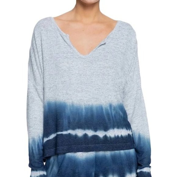 ROXY Super Soft Staying True Crew Dip Dye Long Sleeve PJ TOP Only - Picture 4 of 12